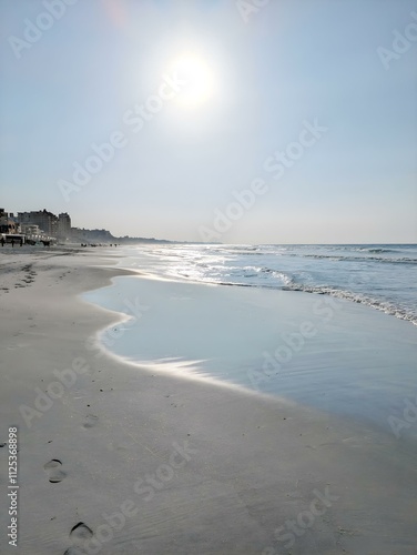 beach in the morning