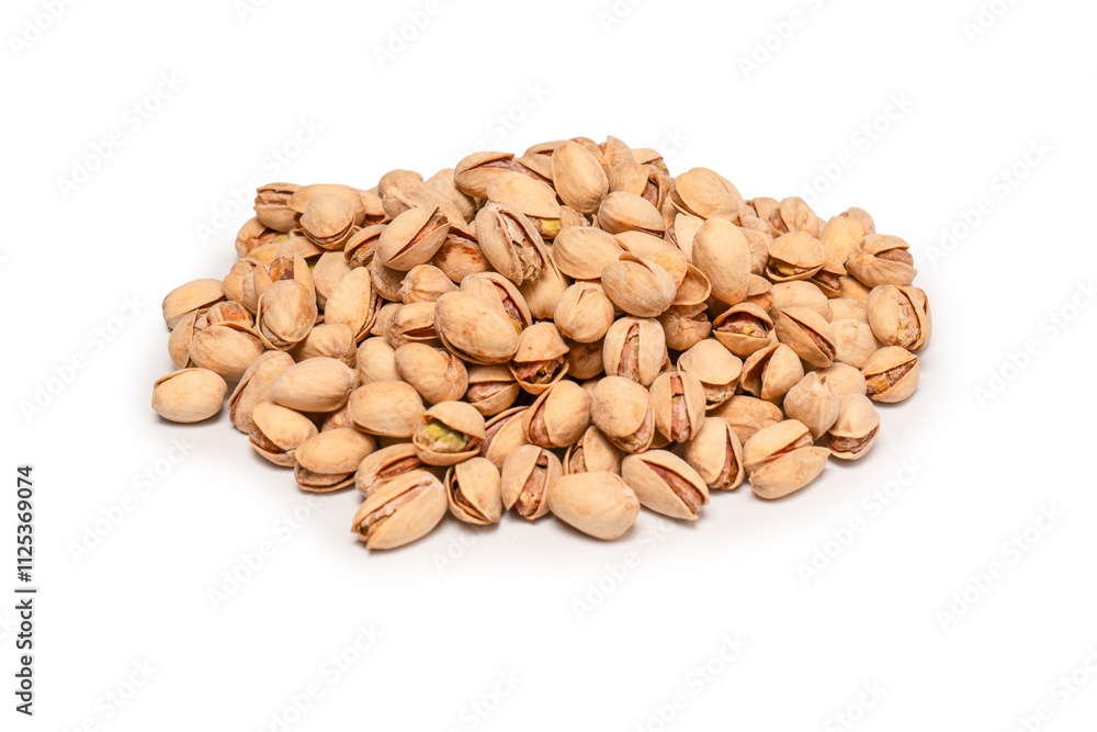 Tasty pistachios isolated on a white background. Tasty pistachios isolated on a white background.