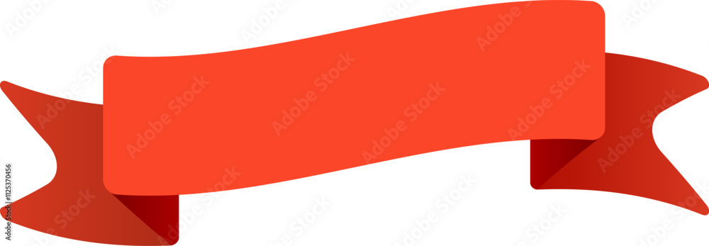 Waving red ribbon banner emphasizing important information, perfect for highlighting sales, promotions, special offers, or adding a touch of elegance to designs Waving red ribbon banner emphasizing important information, perfect for highlighting sales, promotions, special offers, or adding a touch of elegance to designs