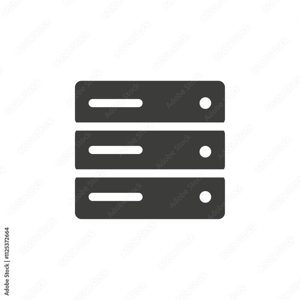 Database icon simple vector symbol Database icon simple vector symbol