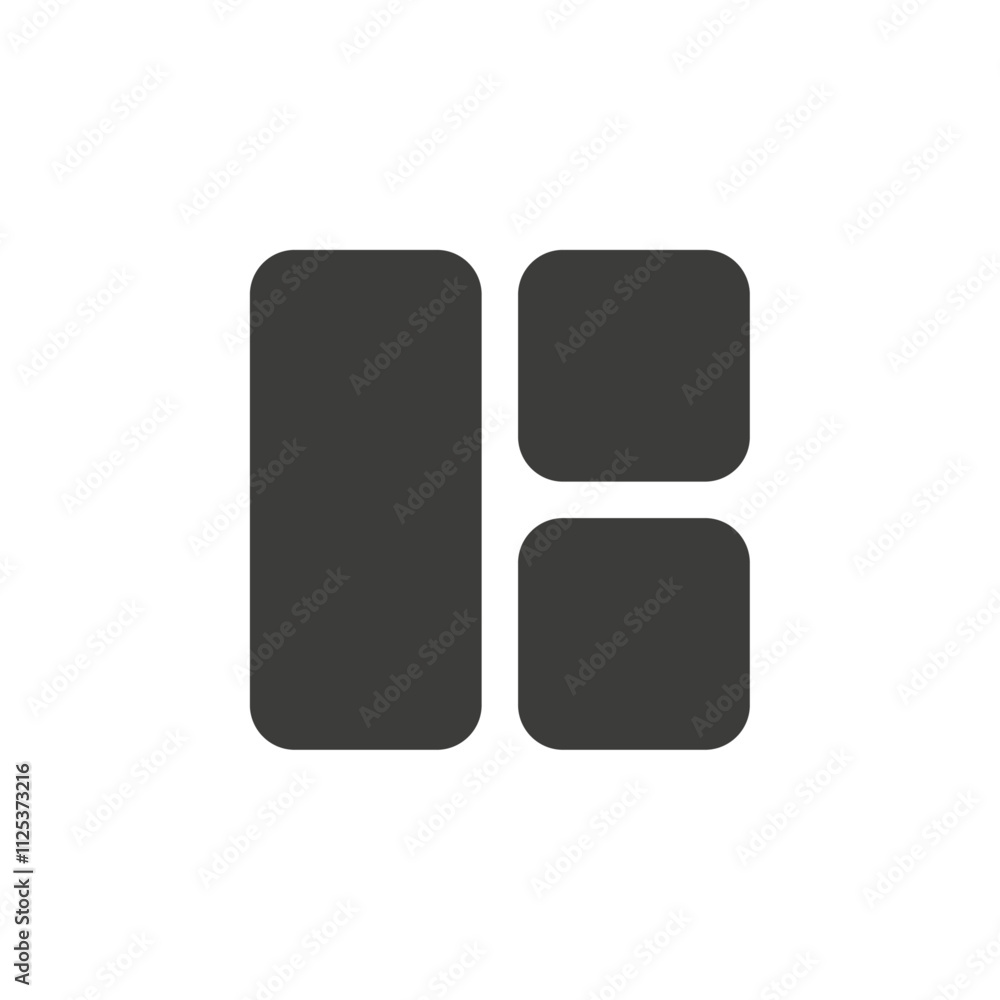 Grid icon simple vector symbol Grid icon simple vector symbol