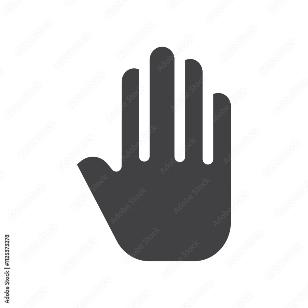 Hand icon simple vector symbol Hand icon simple vector symbol