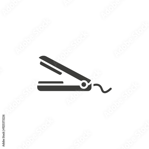 Hair straightener icon simple vector symbol