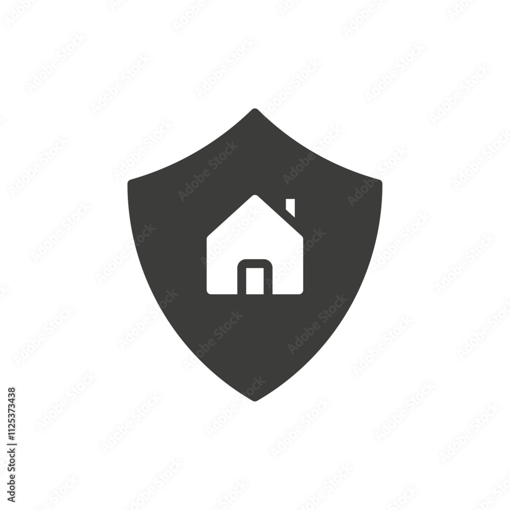 home insurance icon simple vector symbol home insurance icon simple vector symbol