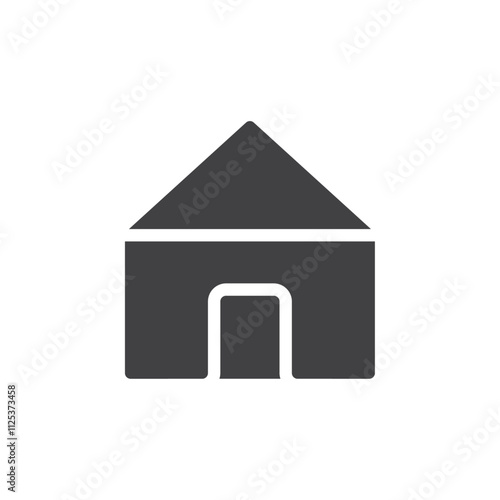 House icon simple vector symbol