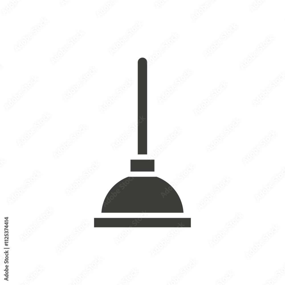 Plunger icon simple vector symbol Plunger icon simple vector symbol