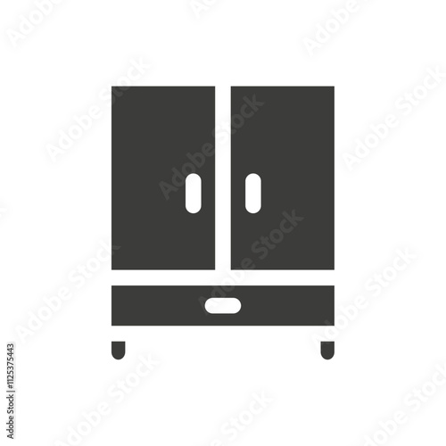 Wardrobe icon simple vector symbol