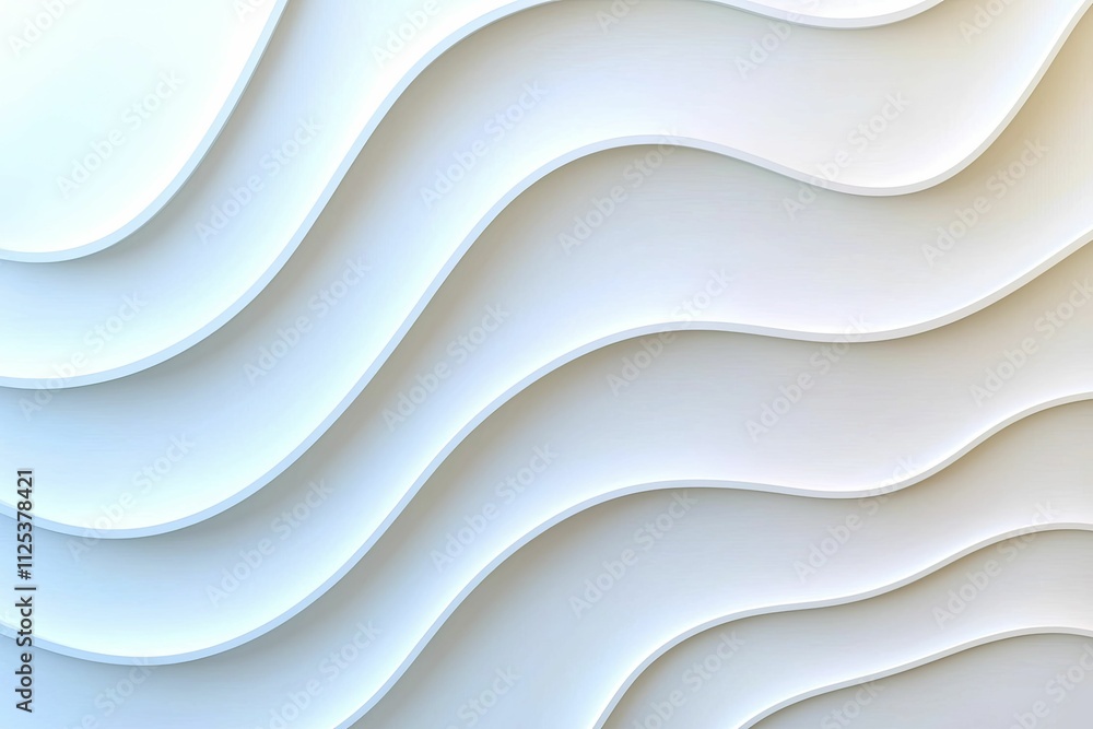Obraz premium Fluid patterns will transform into cascading waves, set against a stark white background, symbolizing strength and adaptability.