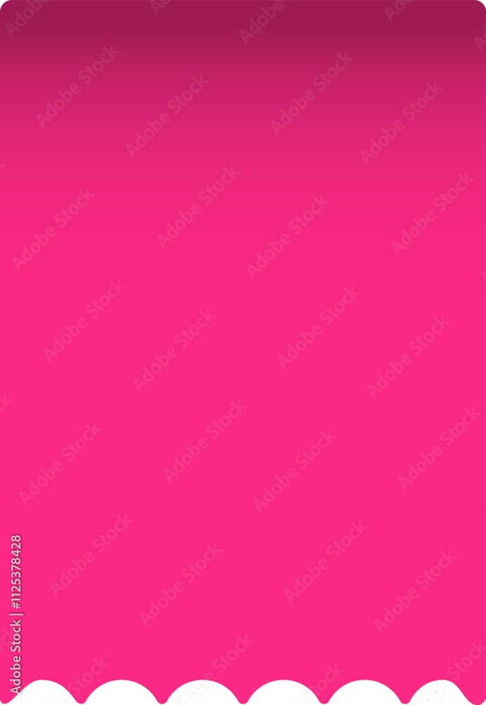 Vibrant pink backdrop featuring a gradient from dark to light shades, accented by a scalloped white border, creating a cheerful and playful design Vibrant pink backdrop featuring a gradient from dark to light shades, accented by a scalloped white border, creating a cheerful and playful design