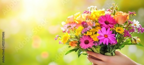 Wallpaper Mural Vibrant Spring Bouquet: A Celebration of Colorful Blooms Torontodigital.ca