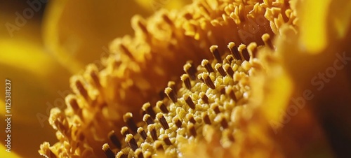 Golden Sunflower Macro Photography: A Close-Up View of Nature's Beauty