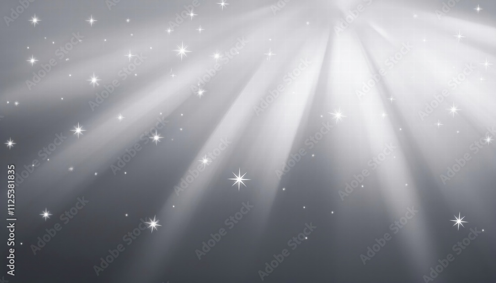 Silver Rays of Light: Sparkling silver light rays background with subtle glitter, perfect for elegant presentations, holiday designs, or adding a touch of magic to your projects. Silver Rays of Light: Sparkling silver light rays background with subtle glitter, perfect for elegant presentations, holiday designs, or adding a touch of magic to your projects.