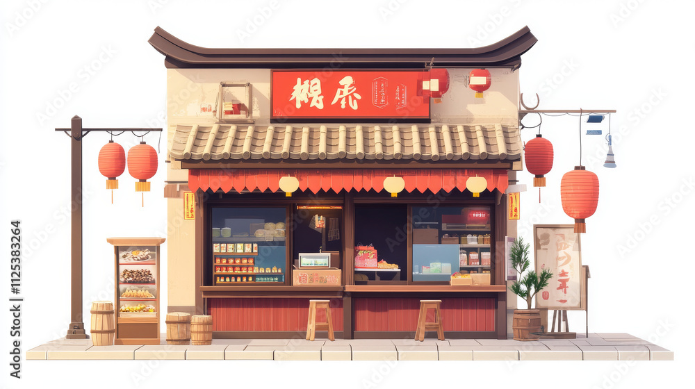 Chinese street restaurant building for town set. Cartoon japan shop and asian district cityscape isolated vintage business clipart decoration collection for cityscape exterior. Historic kiosk place Chinese street restaurant building for town set. Cartoon japan shop and asian district cityscape isolated vintage business clipart decoration collection for cityscape exterior. Historic kiosk place