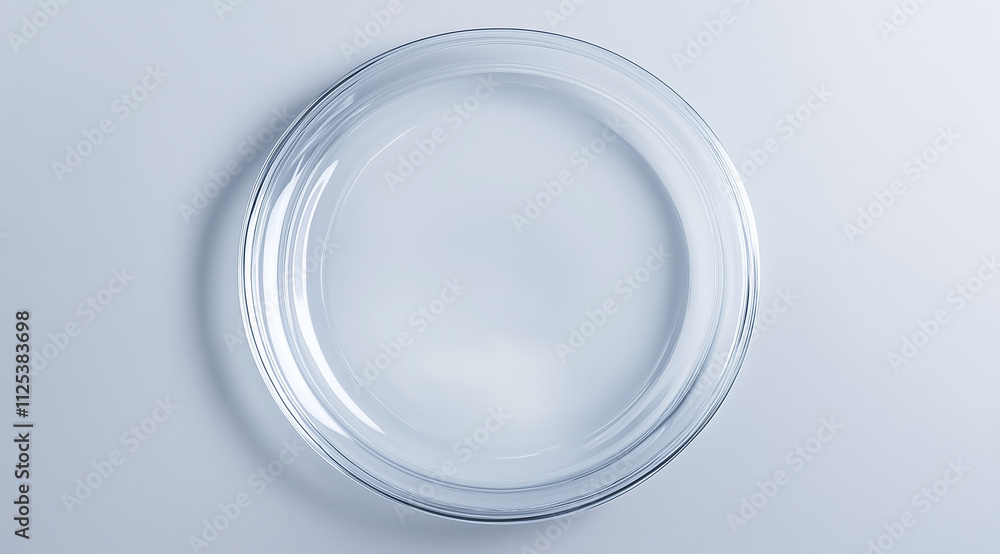 Clear Round Food Tray No Food Viewed from Above for a Sleek and Practical Display Clear Round Food Tray No Food Viewed from Above for a Sleek and Practical Display