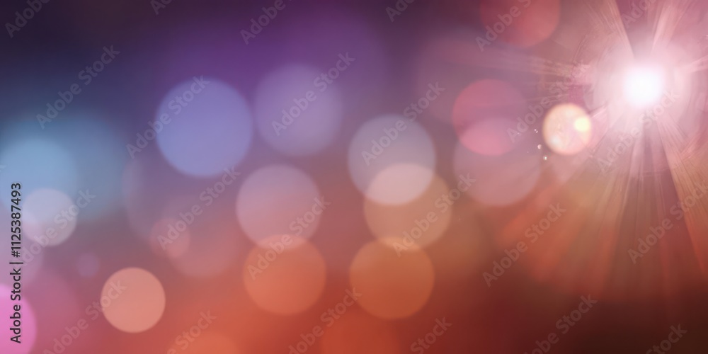 Abstract background with vibrant lens flare light special effect, background