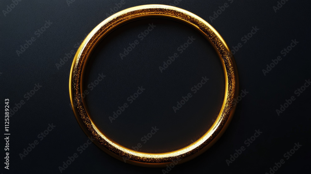 Circle of gold light glow with bokeh effect and sparks. Abstract luxury banner template with golden ring with shine isolated on transparent background, vector realistic illustration Circle of gold light glow with bokeh effect and sparks. Abstract luxury banner template with golden ring with shine isolated on transparent background, vector realistic illustration