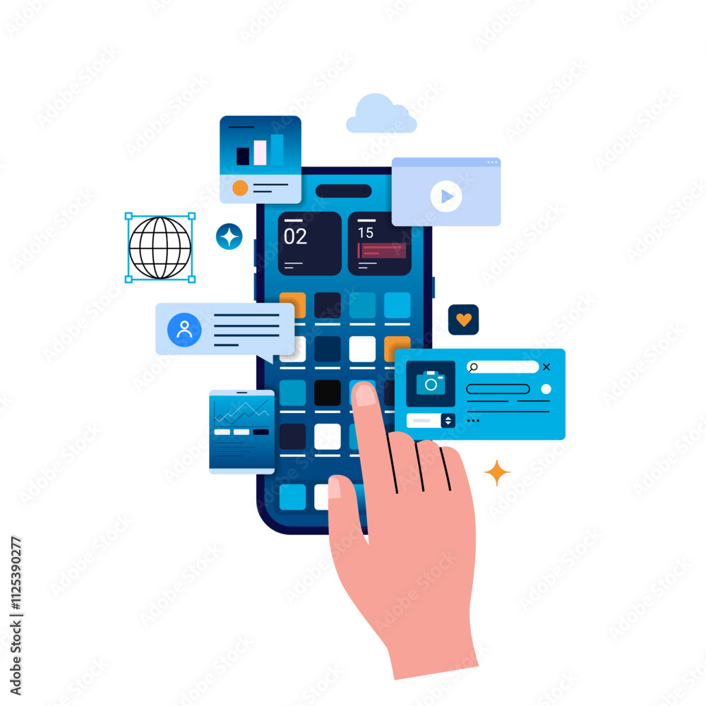 Working with data on your smartphone. Working with data on your smartphone.