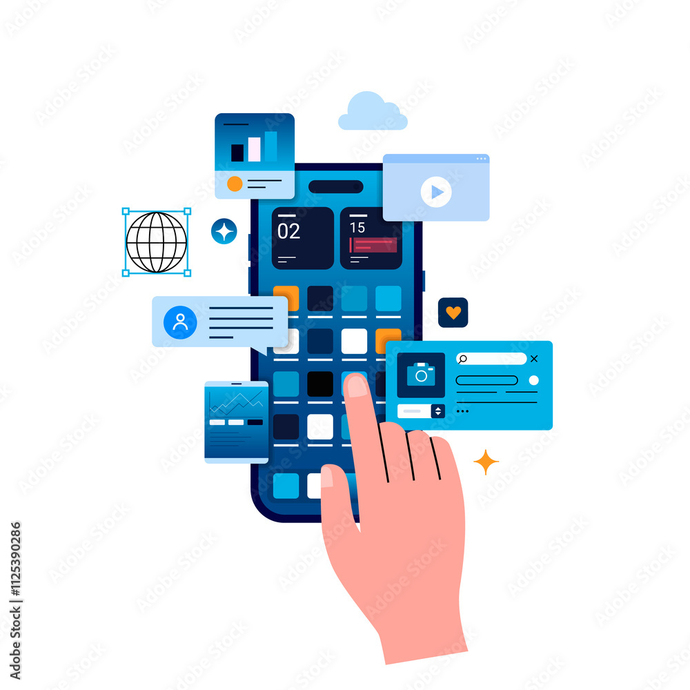 Working with data on your smartphone. Working with data on your smartphone.
