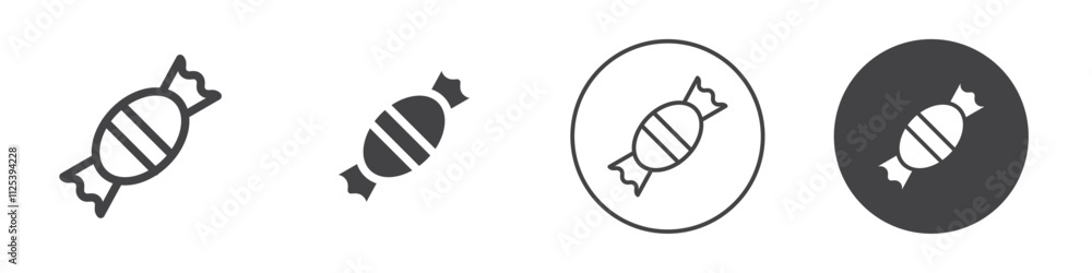 Candy icon Simple outline vector logo Candy icon Simple outline vector logo