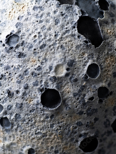 Close up of Textured Light and Dark Gray Texture that Looks Like Moon Surface