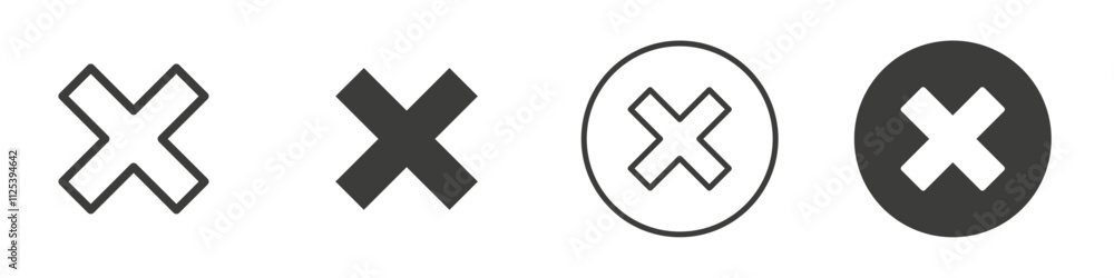 Delete icon Simple outline vector logo Delete icon Simple outline vector logo