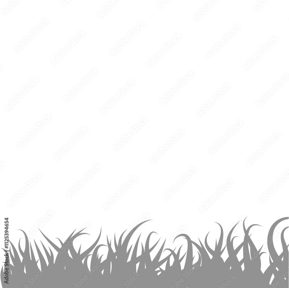 Gray Grass Shadow. Vector Illustration Gray Grass Shadow. Vector Illustration