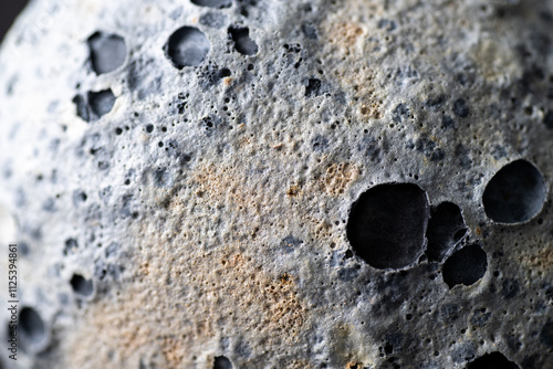 Close up of Textured Light and Dark Gray Texture that Looks Like Moon Surface