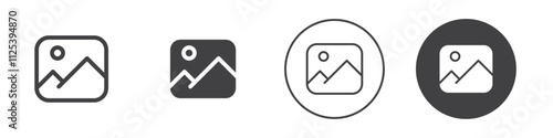 gallery icon Simple outline vector logo