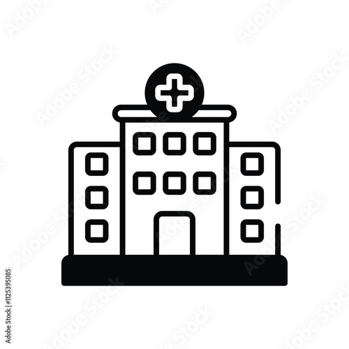 Hospital vector icon