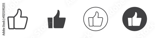 like icon Simple outline vector logo