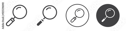 search icon Simple outline vector logo