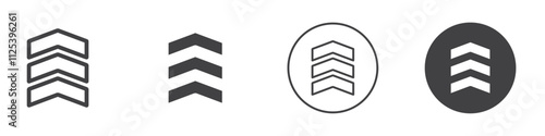 swipe up icon Simple outline vector logo
