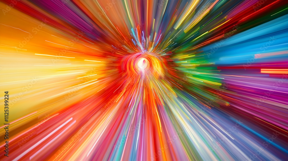 Vibrant light trails with motion blur and long exposure, creating a colorful and dynamic visual . high quality Vibrant light trails with motion blur and long exposure, creating a colorful and dynamic visual . high quality