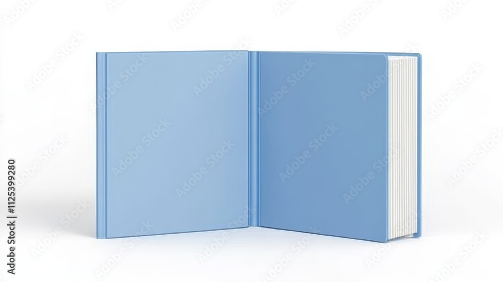 Open and closed book 3D illustration. Textbook mockup with blue hardcover isolated on white background. Empty cover and spine, unfolded literature with blank pages. Bestseller. 3D Illustration Open and closed book 3D illustration. Textbook mockup with blue hardcover isolated on white background. Empty cover and spine, unfolded literature with blank pages. Bestseller. 3D Illustration
