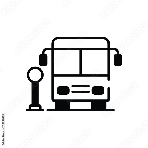 Bus Terminal vector icon