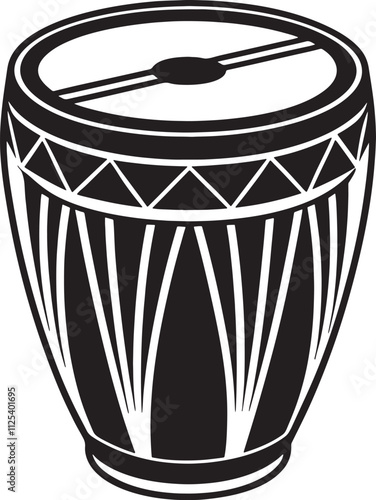 conga musical instrument with a white background