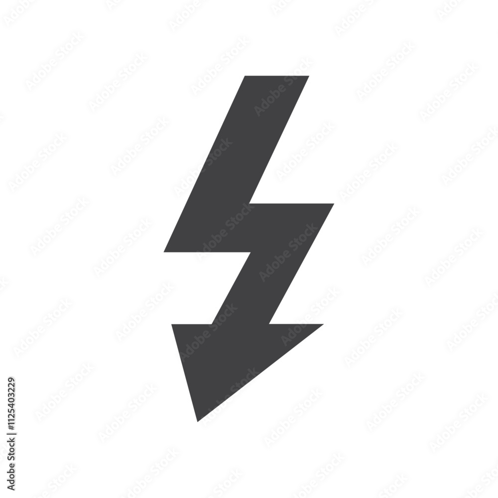 Electricity icon Vector logo outline Electricity icon Vector logo outline