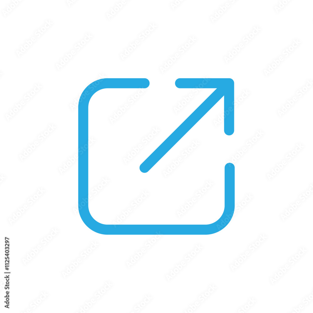 External symbol icon Vector logo outline External symbol icon Vector logo outline