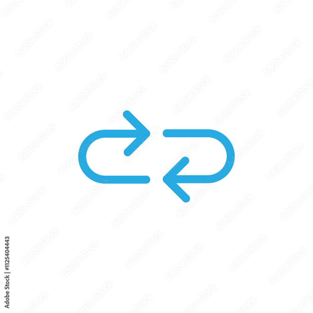 Refresh icon Vector logo outline