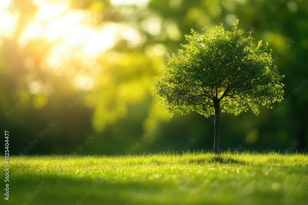 Soft Bokeh Nature: Ethereal Blur of Green Trees Under a Sky of Subtle Light Soft Bokeh Nature: Ethereal Blur of Green Trees Under a Sky of Subtle Light