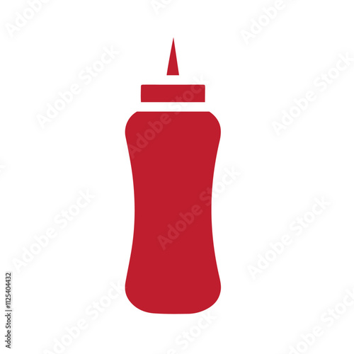 Sauces bottle icon Vector logo outline