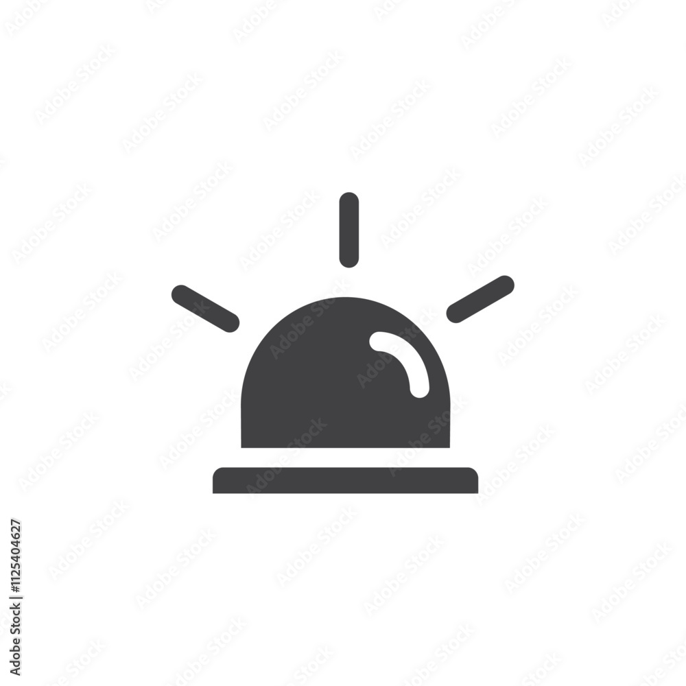 siren icon Vector logo outline siren icon Vector logo outline