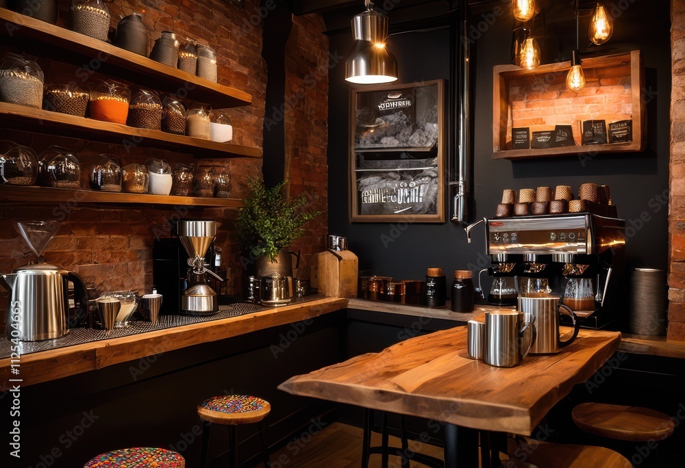 inviting cozy display warm brews featuring variety coffee accessories rich aromas textures, aesthetic, artisan, beans, beverage, blend, cappuccino, ceramic inviting cozy display warm brews featuring variety coffee accessories rich aromas textures, aesthetic, artisan, beans, beverage, blend, cappuccino, ceramic