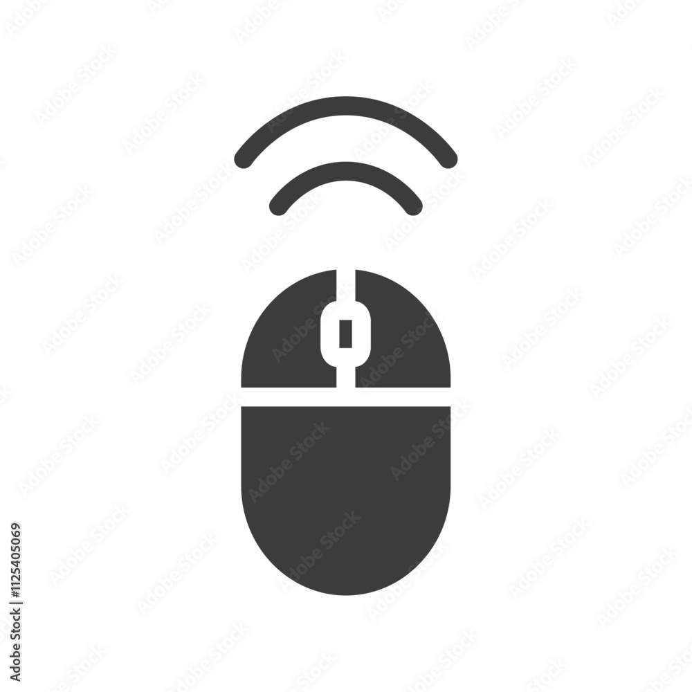 Wireless mouse icon Vector logo outline Wireless mouse icon Vector logo outline
