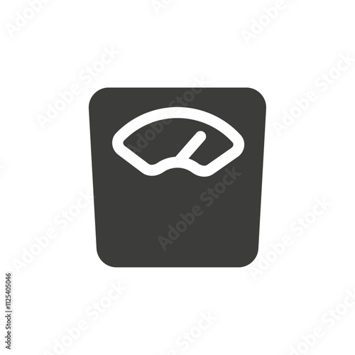 Weight scale icon Vector logo outline