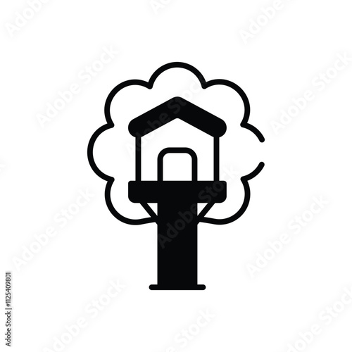 Treehouse vector icon