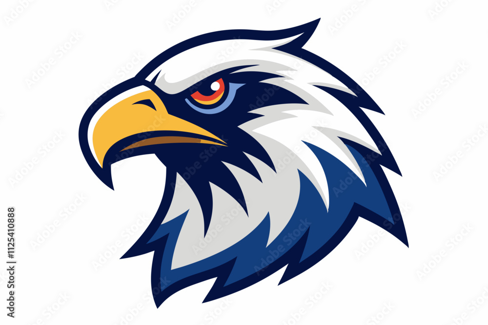 Fototapeta premium Eagle mascot logo vector illustration