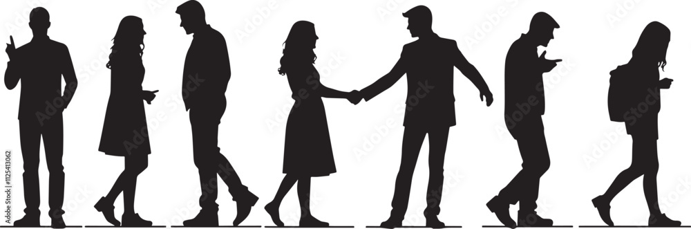 silhouettes business people isolated on a white background, a silhouette of a group of people silhouettes business people isolated on a white background, a silhouette of a group of people