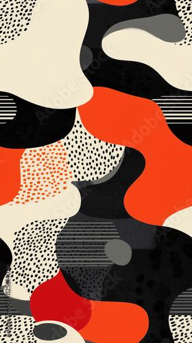 Bold, Oversized Shapes, repetitive pattern