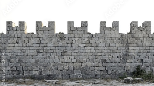 Ancient Stone Battlement of Kos Castle: A Historical Glimpse into Greece's Architectural Heritage